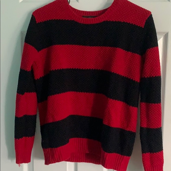 Black And Red Striped Sweater | Poshmark